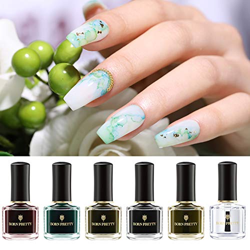 BORN PRETTY Blossom Nail Polish 6 Colors Set