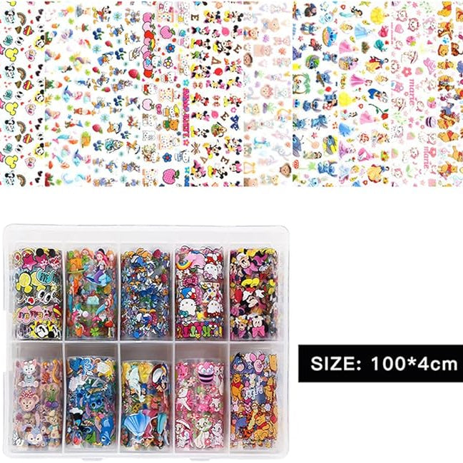 10 Rolls Nail Stickers