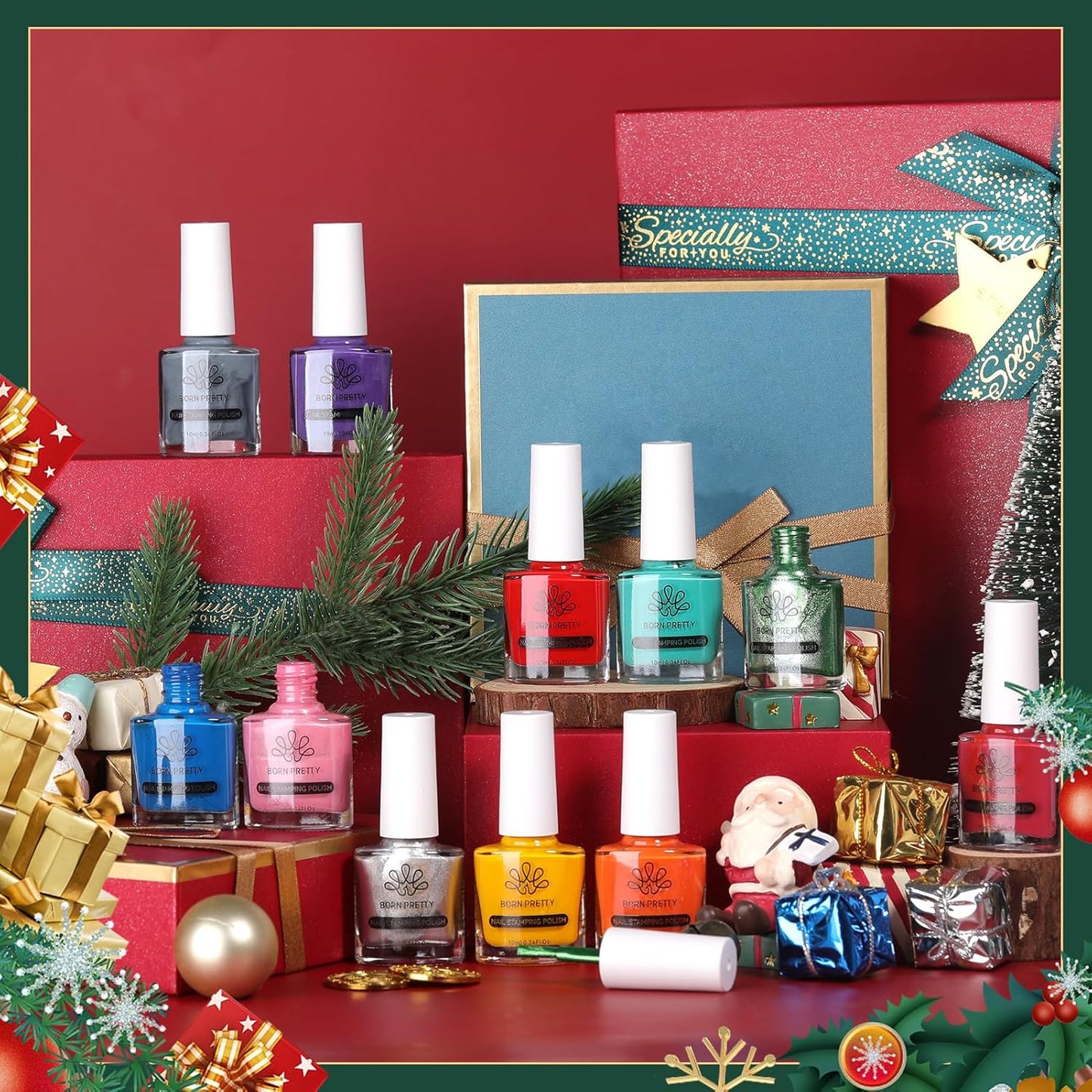 Born Pretty Stamping Polish Candy Nails Colour Nail Art Plate Printing Polish Lacquer Each