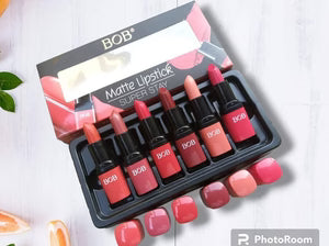 BOB 6 in 1 super stay Matte Lipstick set