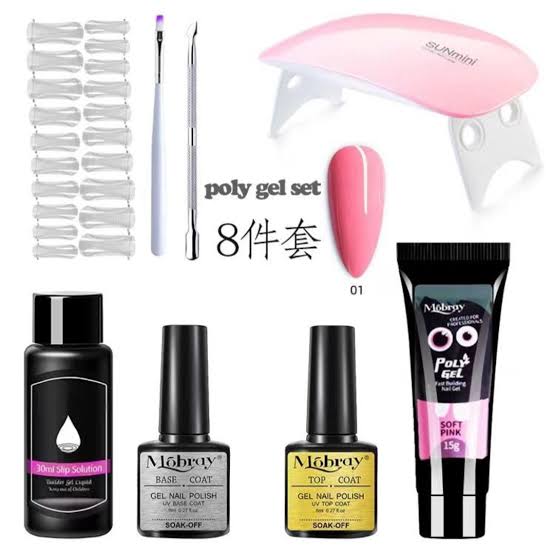 Poly Gel Nail kit set