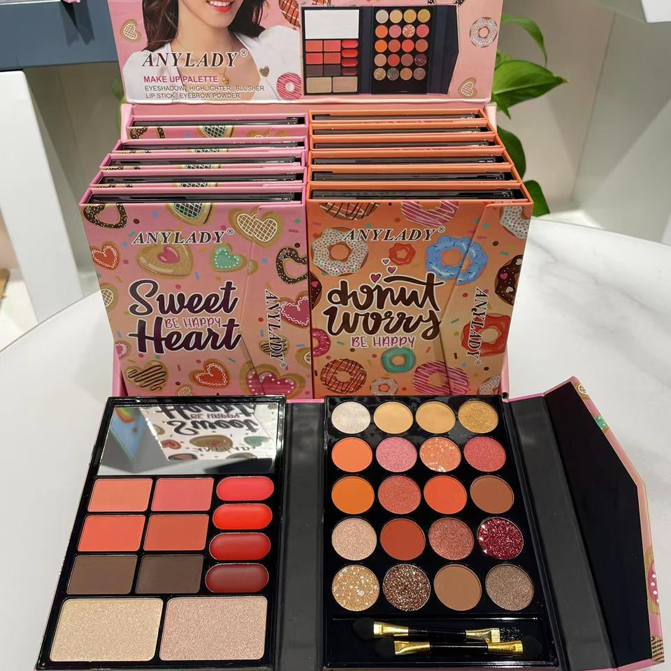 Any Lady Pretty Girl Lovely Eyeshadow Blusher Highlighter Palette