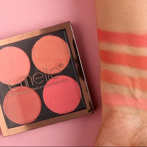 Professional 4‑Color Blusher Palette