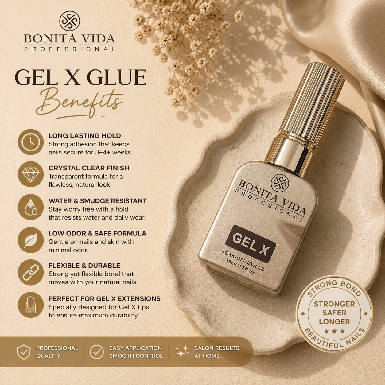 BONITA VIDA GELX Glue – Professional Nail Extension Adhesive