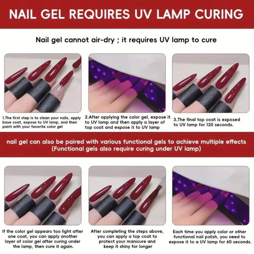 80pcs RISYAL Gel Polish Soak off UV led/lamp