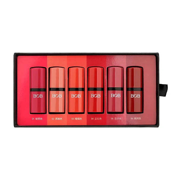 BOB  6 in 1  super stay Matte Lipstick set