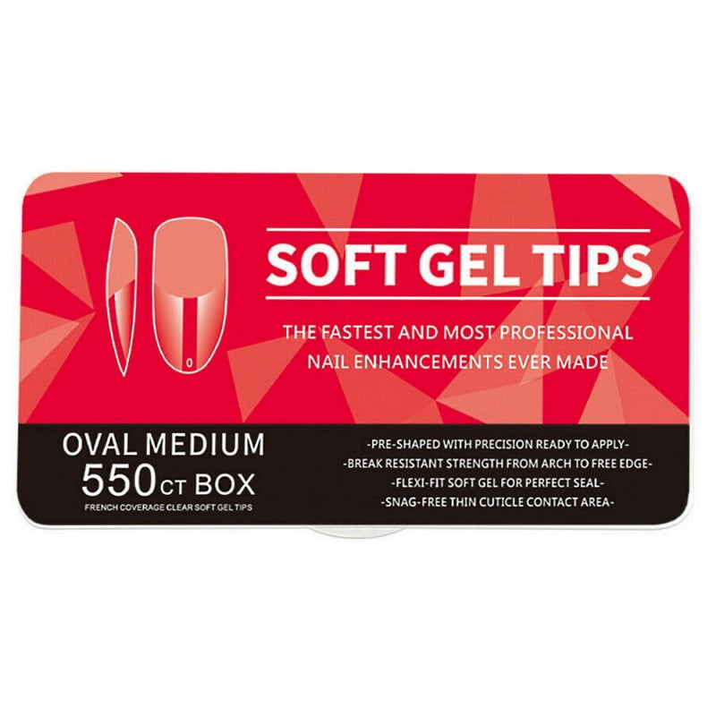 550 Oval Medium Soft Gel Tips