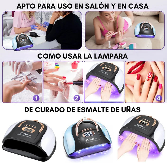 SUN C4 Plus 256W UV/LED Nail Lamp – Professional Gel Nail Dryer