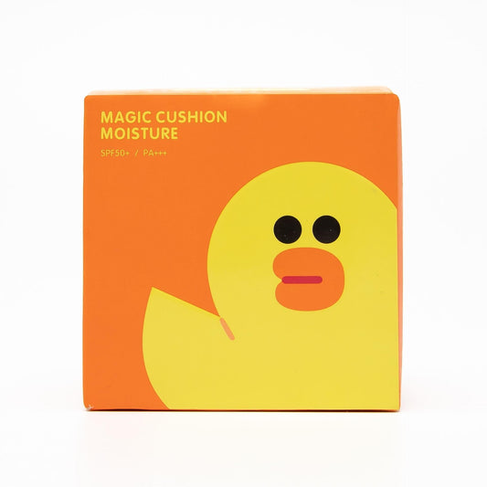 Magic Cushion Moisture. Misha face cushion. Yellow duck. Sunscreen + Moisturizing. SPF 50+/PA+++. TONE NO. 21.