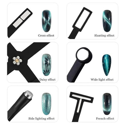 6 in 1 Professional Cat Eye Magnet Tool with Strong 3D Effect
