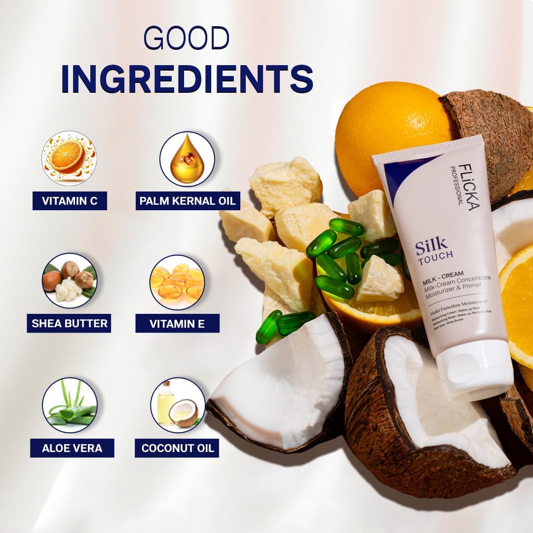 Flicka Silk Touch 3-in-1 Moisturizer, Primer & Sunscreen.