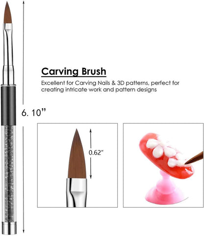 5PCS Acrylic Nail Brush Set