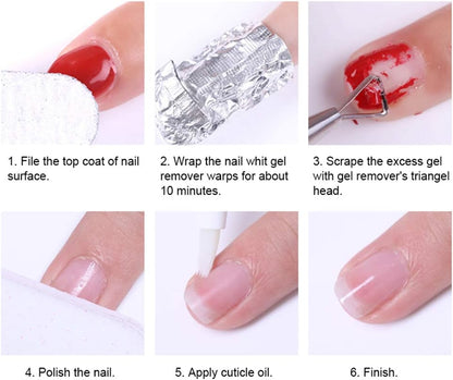 LEMOOC Soak Off UV Gel Nail Gel Polish 8ml Each