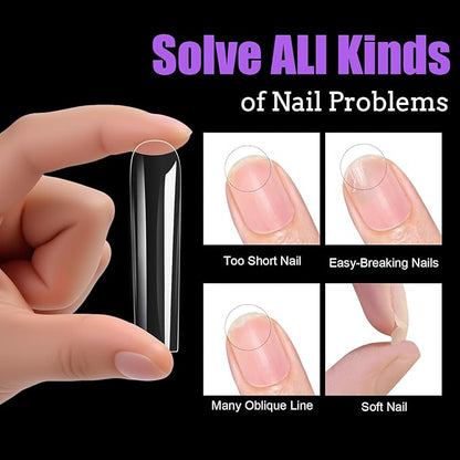 240Pcs Square Soft Gel Nail Tips