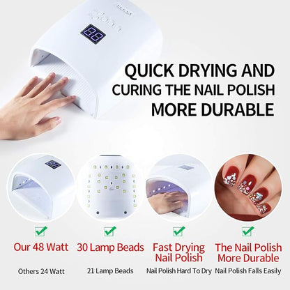 Rechargeable UV LED Nail Lamp – Professional Cordless Nail Curing Lamp