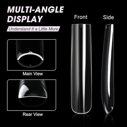 Extra Long Square Full Cover Nail 240 pcs/BOX