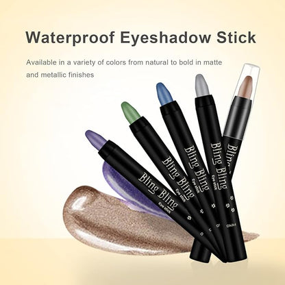 Glitter Eyeshadow Stick Colorful Set, Shimmer Glitter Pearl Crayon, jelly eyeshadow stick each