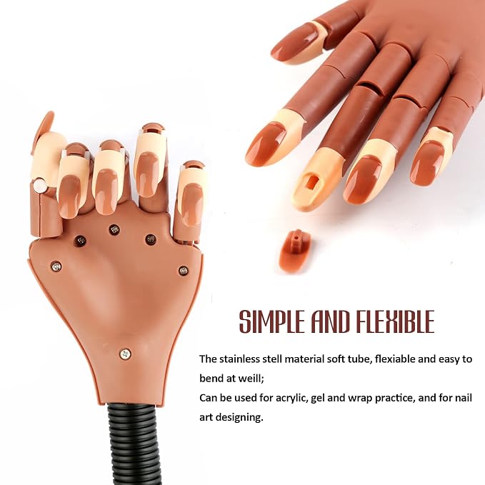 Professional Flexible Nail Training Hand