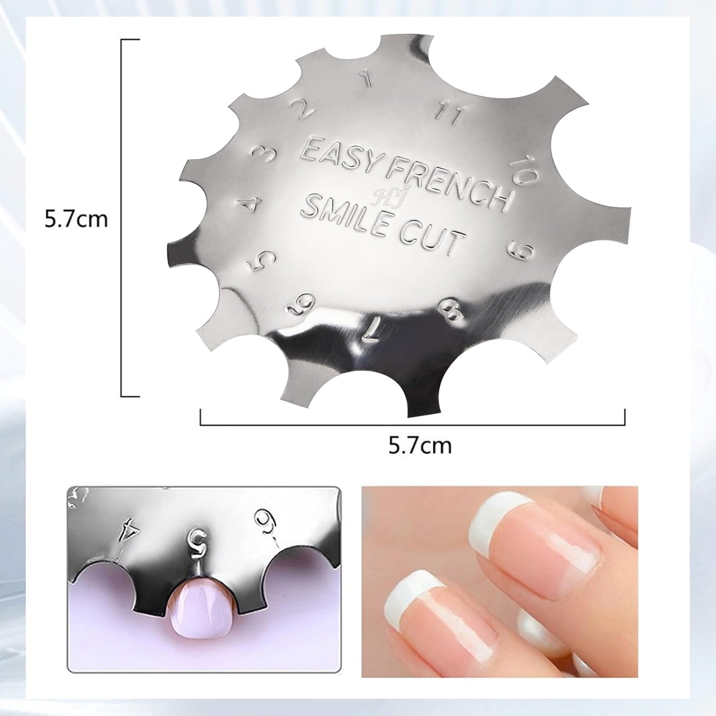 C-Shade Easy French Smile Line Nail Art Edge Trimmer