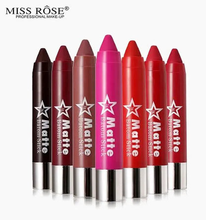 Miss Rose Matte Chubby Lips Crayon Lipstick each
