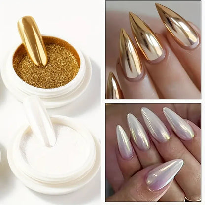 Metallic Chrome Mirror Nail Powder Set Each