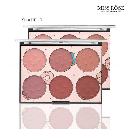 Miss Rose 6 Color Blush Palette