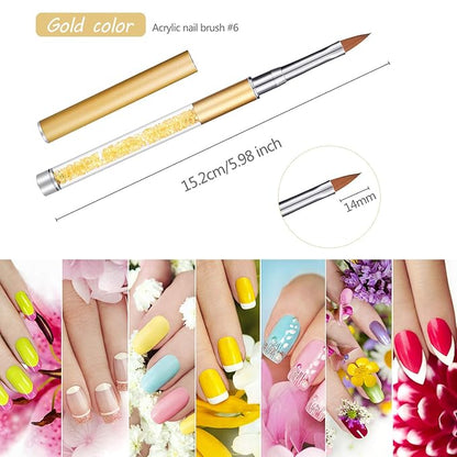 5 Pieces Nail Art Brush Acrylic Nail Brush Set 3D Flower each