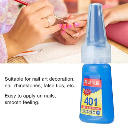 Super Glue Stronger For Artificial Or Fake Nails, Nail Art 20g (pack of 1)
