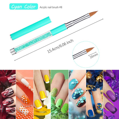 5 Pieces Nail Art Brush Acrylic Nail Brush Set 3D Flower each
