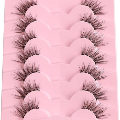 Half Lashes Cat Eye False Eyelashes – Natural Look (14MM)
