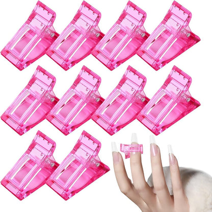 Nail Tip Clips for Poly Gel Nail Extensions (Pack of 5).