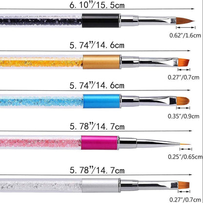 5PCS Acrylic Nail Brush Set