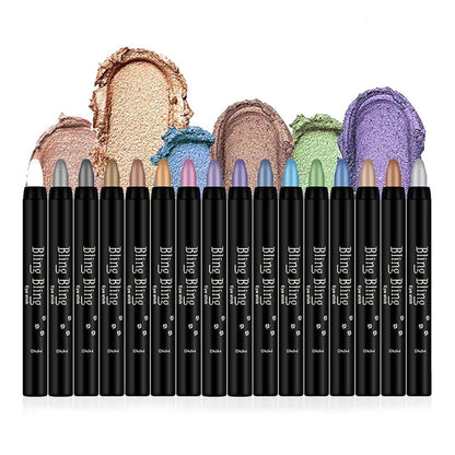 Glitter Eyeshadow Stick Colorful Set, Shimmer Glitter Pearl Crayon, jelly eyeshadow stick each