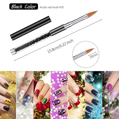 5 Pieces Nail Art Brush Acrylic Nail Brush Set 3D Flower each