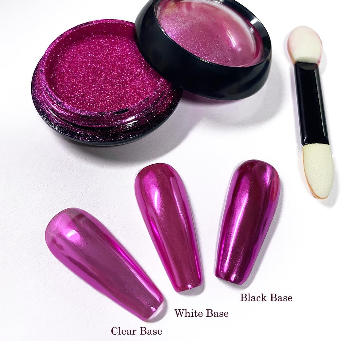 Pink Nail Mirror Chrome Powder Dust