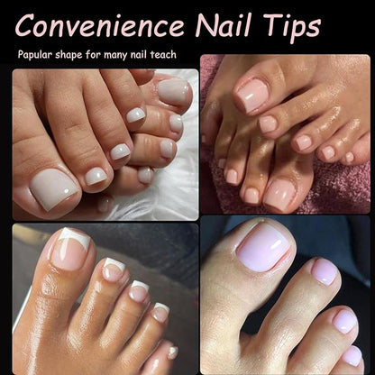 550 Soft Gel Tips Matte Toe False Nail