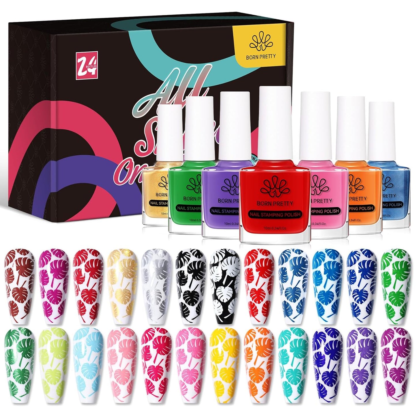 Born Pretty  Stamping Polish Candy Nails Colour Nail Art Plate Printing Polish Lacquer Each