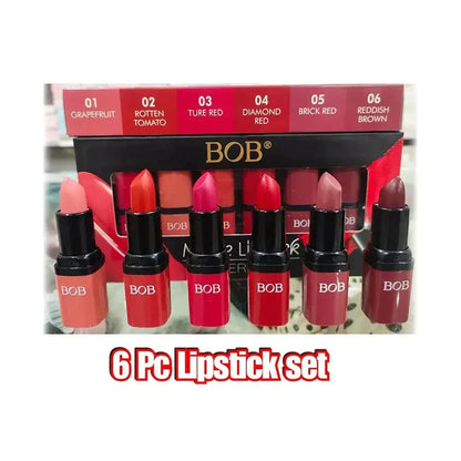 BOB  6 in 1  super stay Matte Lipstick set