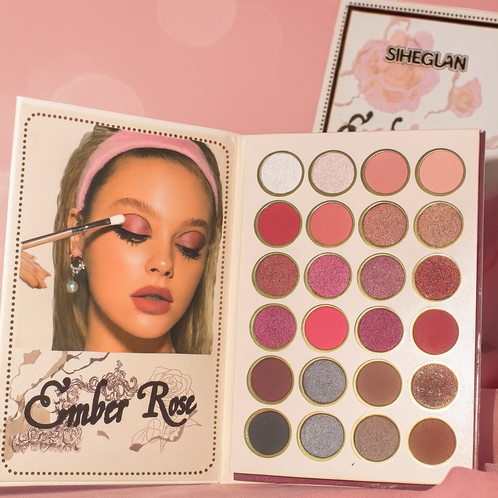 SHEGLAM Ember Rose My loving palette  5 in 1 makeup book