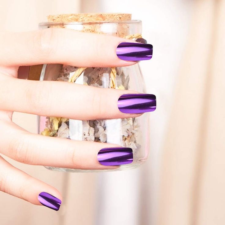 Purple Nail Chrome Powder.
