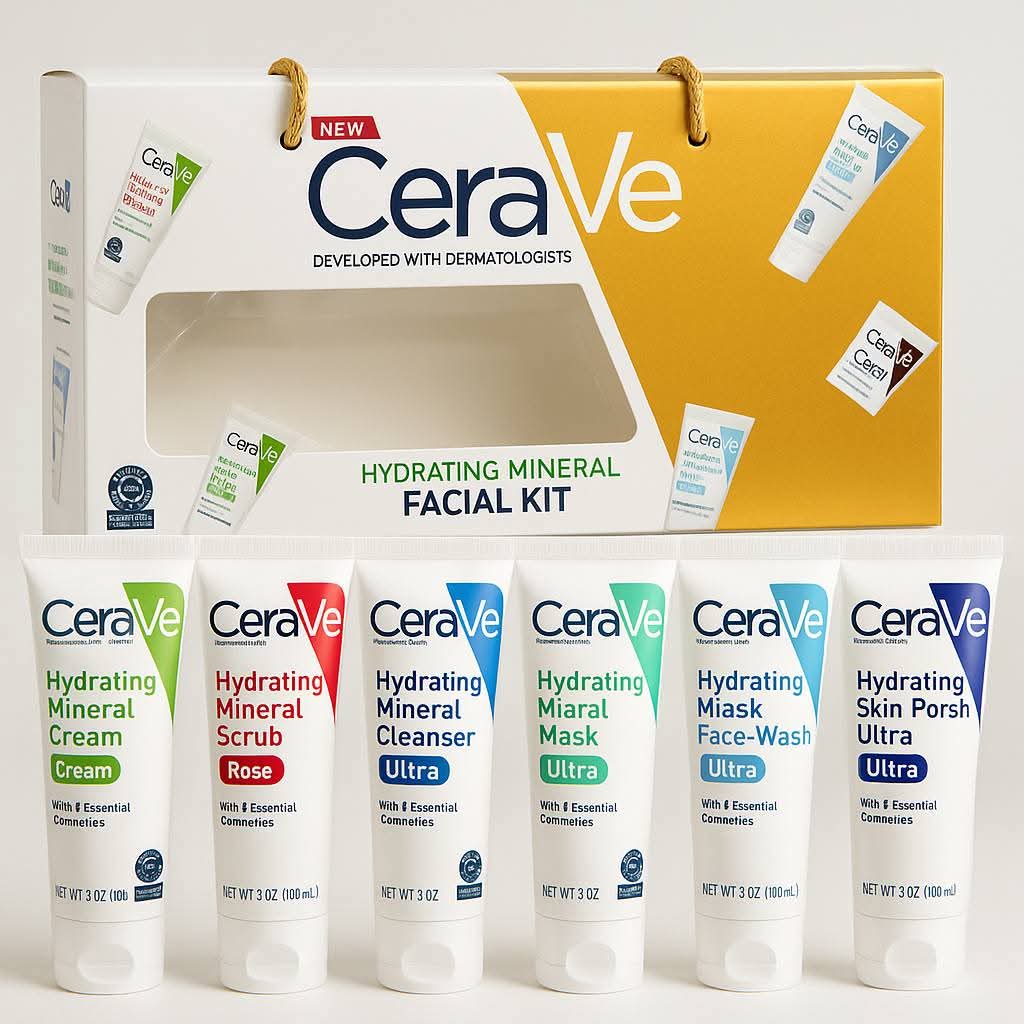 CeraVe Hydrating Mineral Facial kit  (6pc pack)