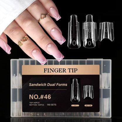 Finger Tip Sandwich Dual Forms – Precision Nail Extension Molds