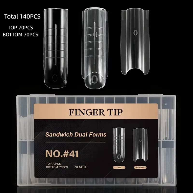 Finger Tip Sandwich Dual Forms – Precision Nail Extension Molds
