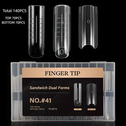 Finger Tip Sandwich Dual Forms – Precision Nail Extension Molds