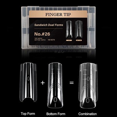 Finger Tip Sandwich Dual Forms – Precision Nail Extension Molds