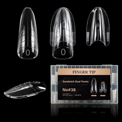 Finger Tip Sandwich Dual Forms – Precision Nail Extension Molds