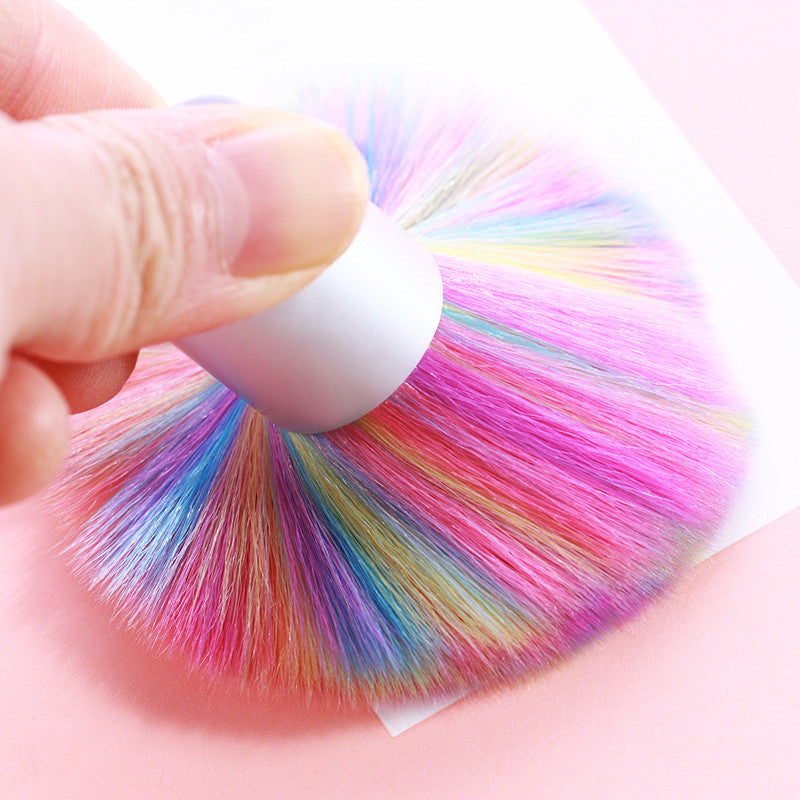 Rainbow Nail Art Dusting Brush.