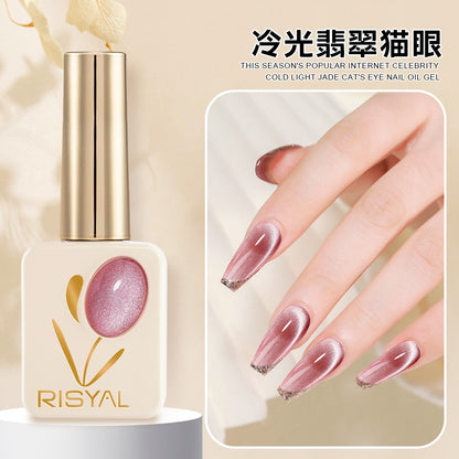 RISYAL 12ml Cold light jade cat's eye Tulip Series