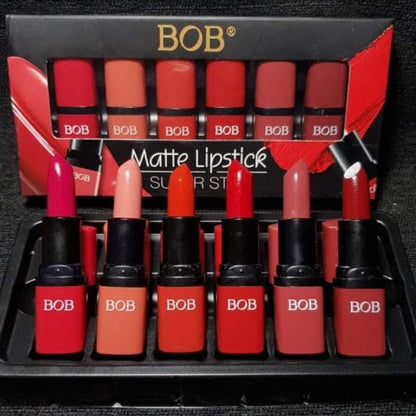 BOB  6 in 1  super stay Matte Lipstick set