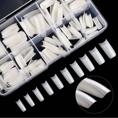 Acrylic C-Cut Shape  False Nail Tips Box